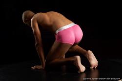 Kneeling reference poses of Aaron